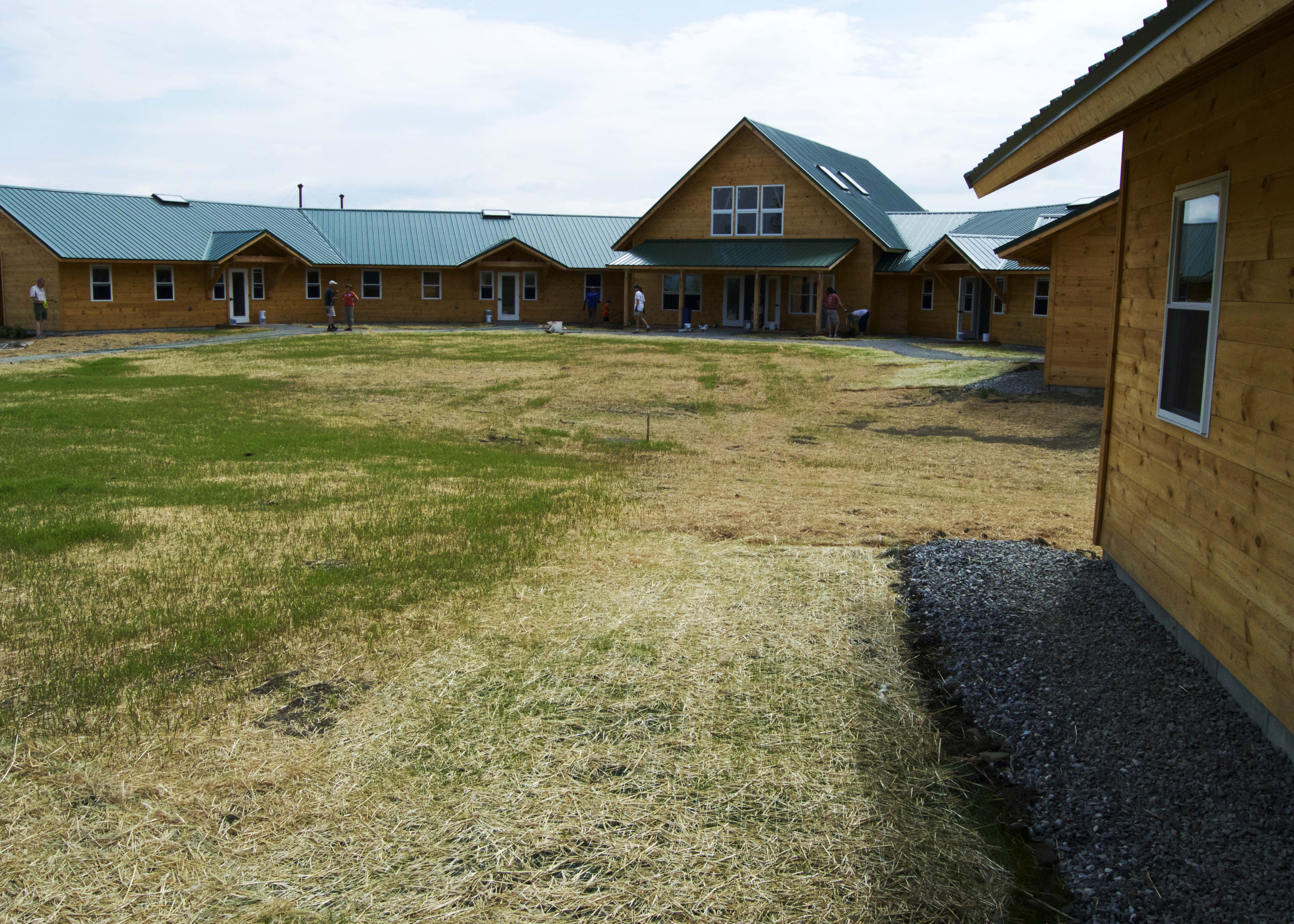 The new dorm facilities at camp